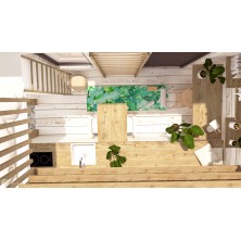 Tinyhouse BIODOMEK MOBI- Naturalny domek na kółkach- Projekt drukowany